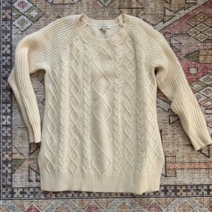 Madewell cable knit sweater
